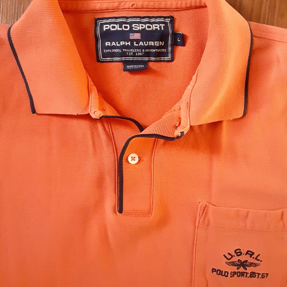 POLO SPORT rare vintage polo Large DOPE
